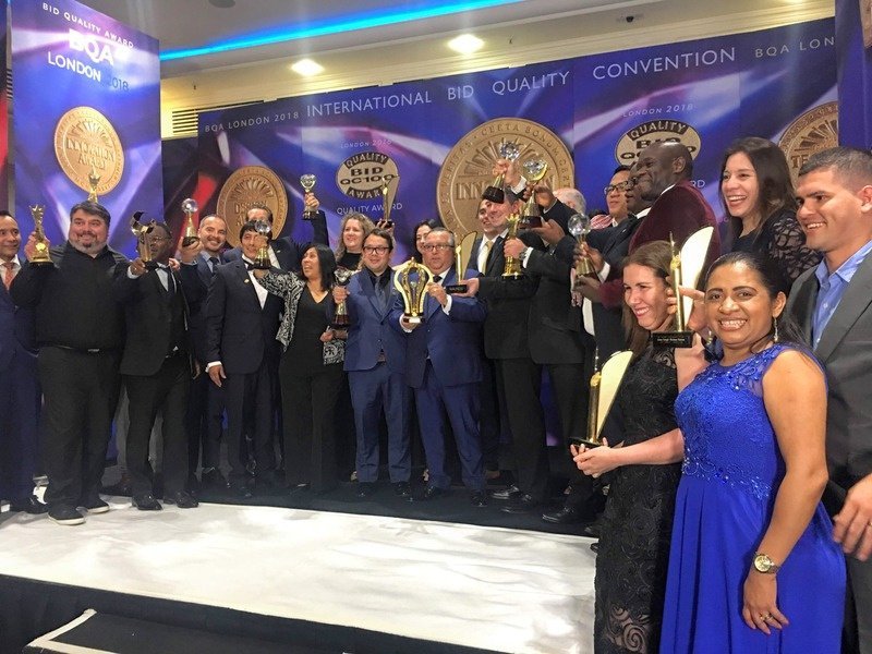 Ceremonia de premiación en Londres, 2018